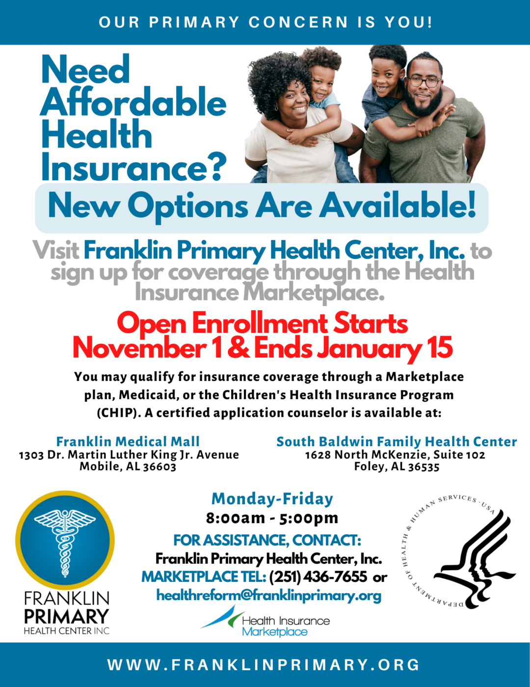 Open Enrollment | Franklin Primary Health Center INC